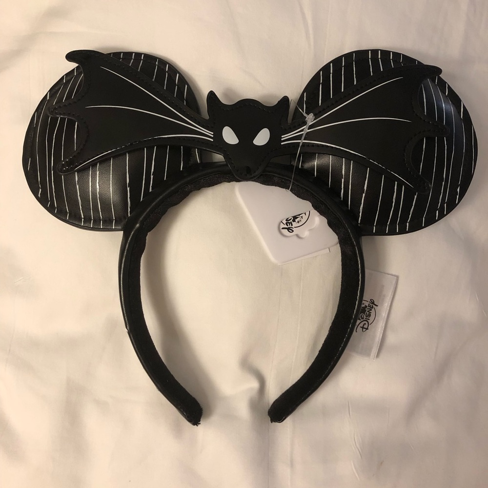 Disney Black & White Bat Wing Ear Headband